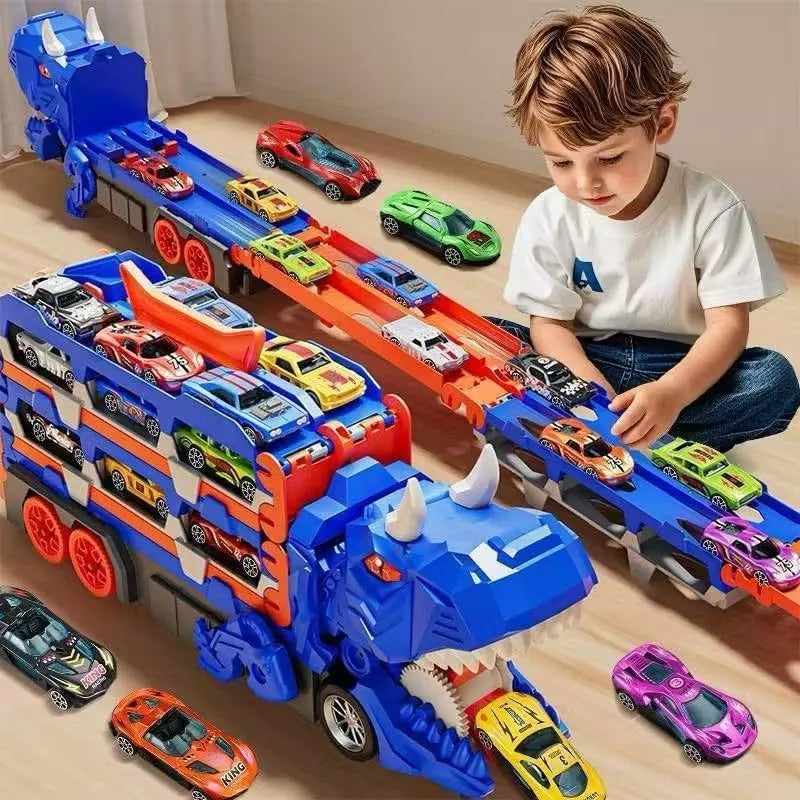 Dino Truck — Caminhão Engolidor Com 6 Carrinhos