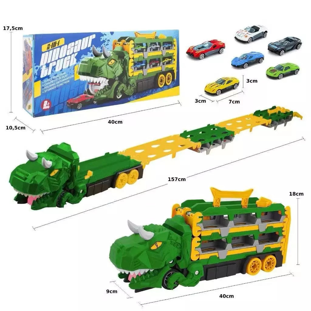 Dino Truck — Caminhão Engolidor Com 6 Carrinhos