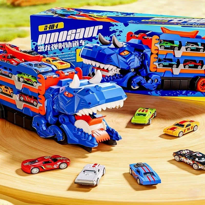 Dino Truck — Caminhão Engolidor Com 6 Carrinhos
