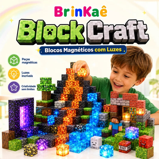 BlocoCraft - Blocos Magnéticos com Luzes