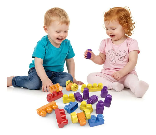 Box Block - Caixa Com 22 Blocos de Montar