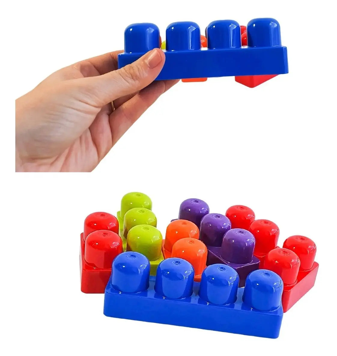 Box Block - Caixa Com 22 Blocos de Montar