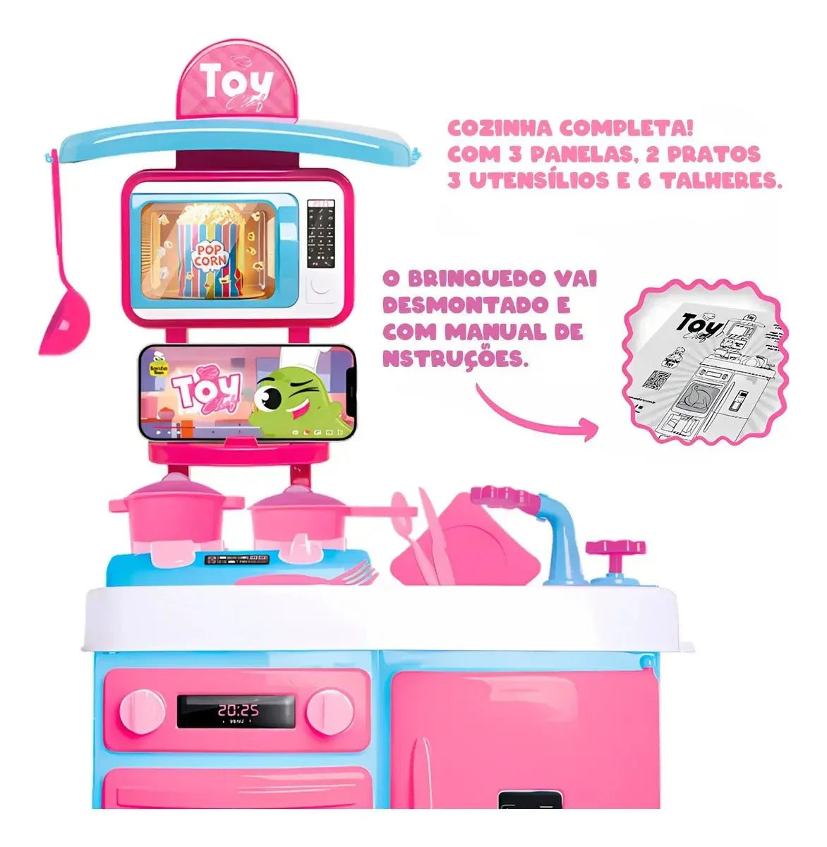 CHEF KIDS – COZINHA INFANTIL COMPLETA - Creative Brinquedos