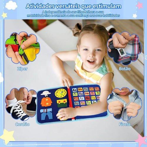 Mochila Sensorial Educativa – Maleta de Atividades para Crianças - Creative Brinquedos