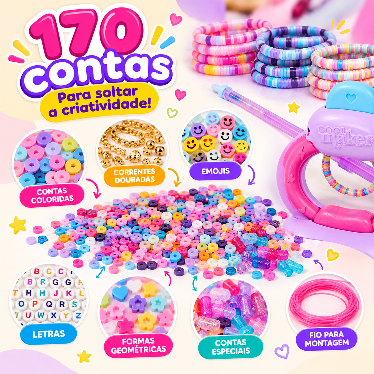 PopStyle — Máquina Para Fazer Pulseiras